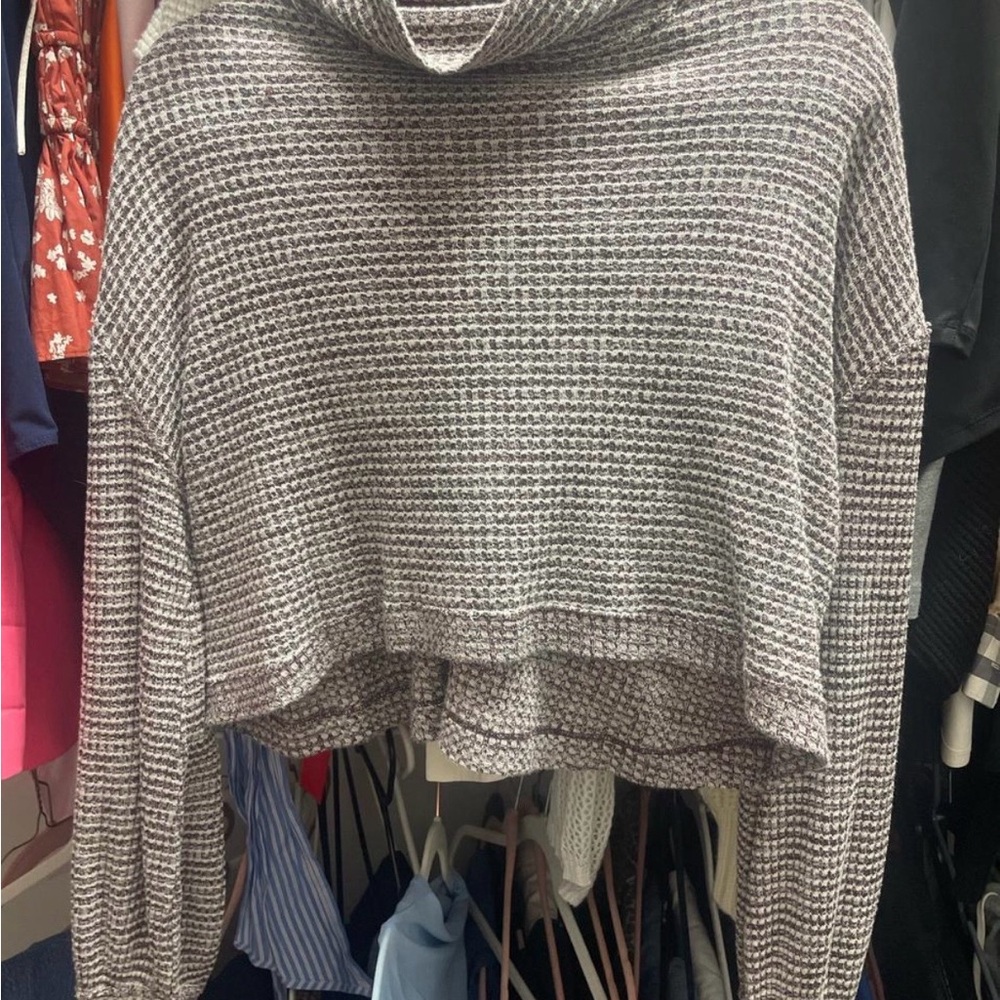 Free People Waffle Knit Sweater